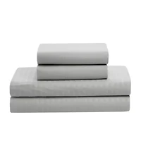 8 Piece Bed A Bag Hotel Dobby Embossed Comforter Sheet Skirt Sham Set