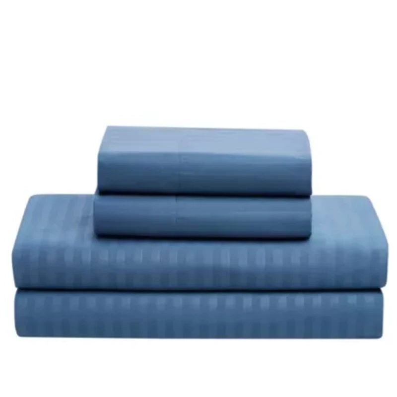 8 Piece Bed A Bag Hotel Dobby Embossed Comforter Sheet Skirt Sham Set