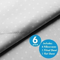 1500 Count 6 Piece Dot Print Sheet Set