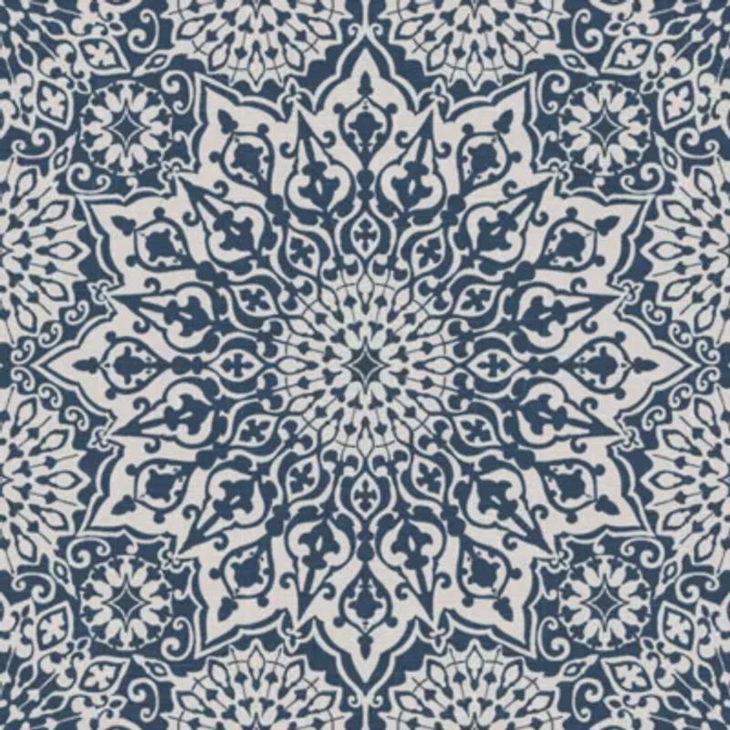 Oasis Blue Mandala Printed 4-Piece Microfiber Sheet Set
