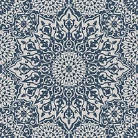 Oasis Blue Mandala Printed 4-Piece Microfiber Sheet Set