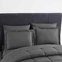 8 Piece Bed A Bag Greek Key Comforter Sheet Skirt Sham Set