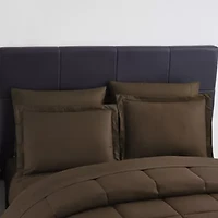 8 Piece Bed A Bag Greek Key Comforter Sheet Skirt Sham Set