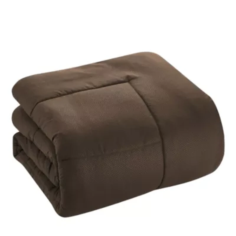 8 Piece Bed A Bag Greek Key Comforter Sheet Skirt Sham Set