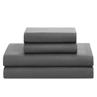 8 Piece Bed A Bag Greek Key Comforter Sheet Skirt Sham Set