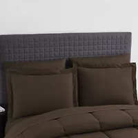 8 Piece Bed A Bag Checkered Comforter Sheet Skirt Sham Set