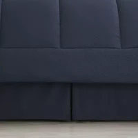 8 Piece Bed A Bag Checkered Comforter Sheet Skirt Sham Set