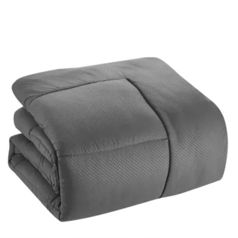 8 Piece Bed A Bag Checkered Comforter Sheet Skirt Sham Set