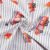 Fire Engine Truck Kids Microfiber Sheet Set
