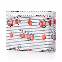Fire Engine Truck Kids Microfiber Sheet Set