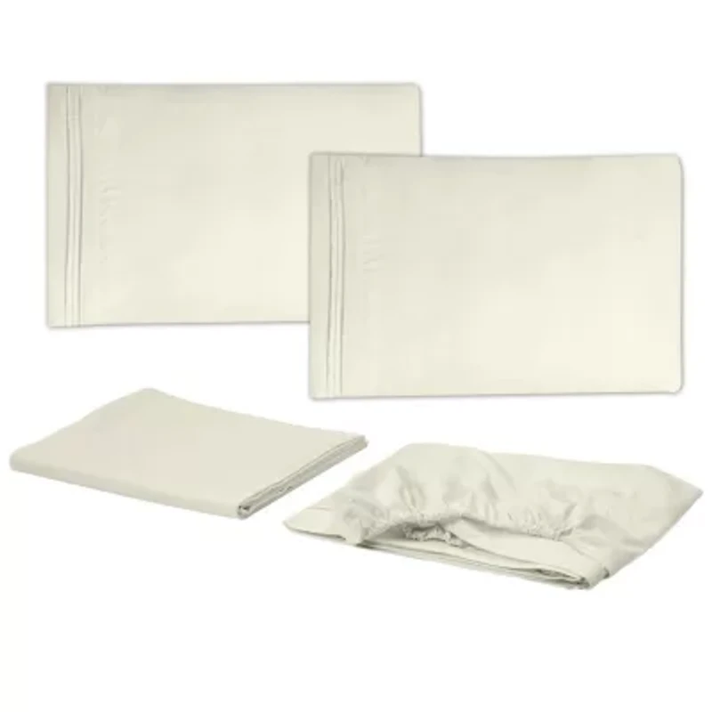 1800 Series 4 Piece Deep Pocket Bed Sheet Set