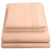 1800 Series 4 Piece Deep Pocket Bed Sheet Set