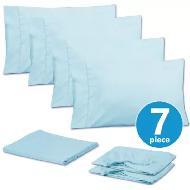 1500 Series 6 Piece Deep Pocket Bed Sheet Set