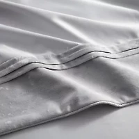 Sweet Home Collection Luna 7 Piece Crushed Velvet Comforter Set