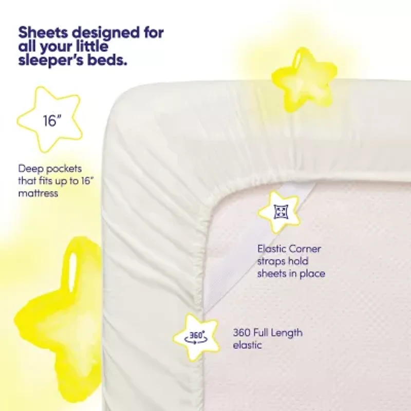 Kids Solid 4 Piece Sheet Set, Ultra Soft 1800 Series, Double Brushed Microfiber