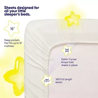 Kids Solid 4 Piece Sheet Set, Ultra Soft 1800 Series, Double Brushed Microfiber