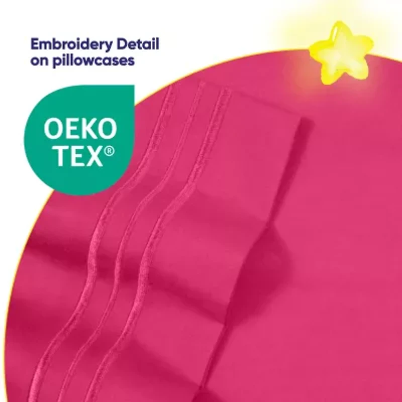 Kids Solid 4 Piece Sheet Set, Ultra Soft 1800 Series, Double Brushed Microfiber