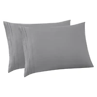 Luxury Embroidered Ultra Soft Microfiber Pillowcases 4-Pack