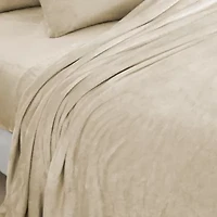 Ultra Soft Microplush Solid Fleece Sheet Set