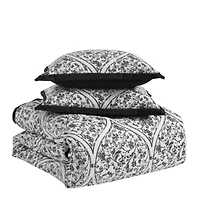 Sweet Home Collection 7 Piece Trieste Damask Jacquard Bedding Set