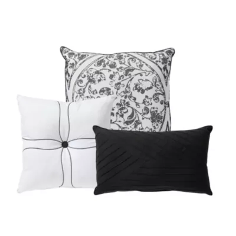 Sweet Home Collection 7 Piece Trieste Damask Jacquard Bedding Set