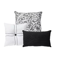 Sweet Home Collection 7 Piece Trieste Damask Jacquard Bedding Set