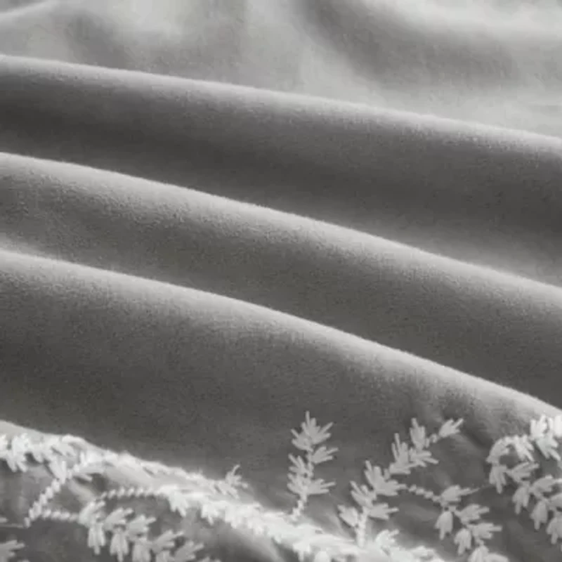 7 Piece Salerno Suede Elegant Bedding Set