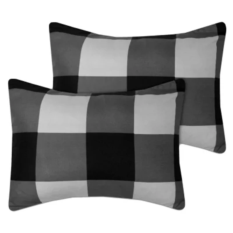 8 Piece Buffalo Plaid Bed a Bag Comforter and Sheet Set