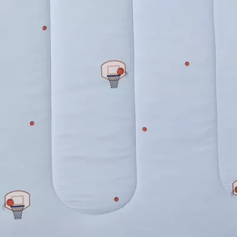 Kids Basketball Printed Bedding Set Includes Sheet