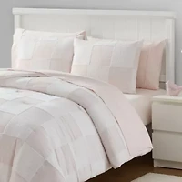 Kids Chenille Checkered Bed a Bag Comforter & Sheet Set