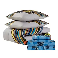 Monster Truck Kids Printed Bedding Set Includes Sheet