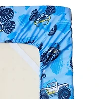 Monster Truck Kids Printed Bedding Set Includes Sheet