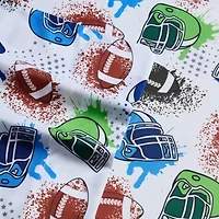 Kids Football Printed Bedding Set Includes Sheet