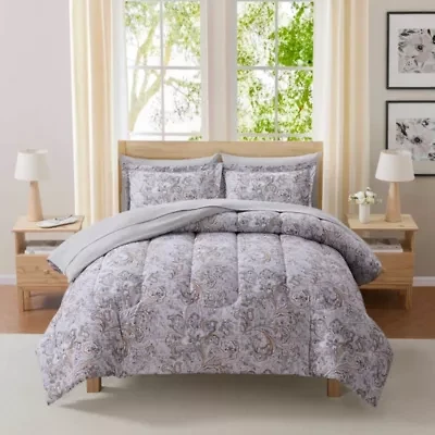 7 Piece Watercolor Paisley Bedding Set