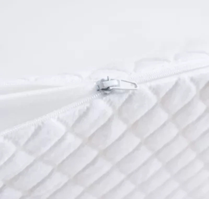 Bed Wedge Pillow for Headboard, Gap Filler with Side Pockets, Headboard Sleeping