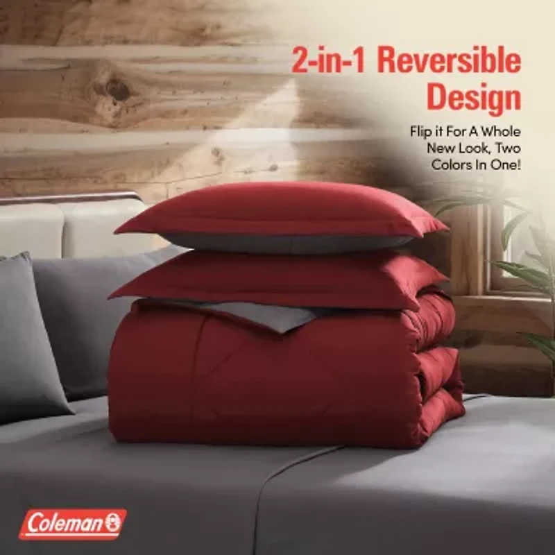 7 Piece Reversible Comforter & Sheet Set, All Season Bedding Set