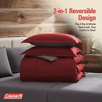 7 Piece Reversible Comforter & Sheet Set, All Season Bedding Set