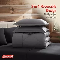 7 Piece Reversible Comforter & Sheet Set, All Season Bedding Set