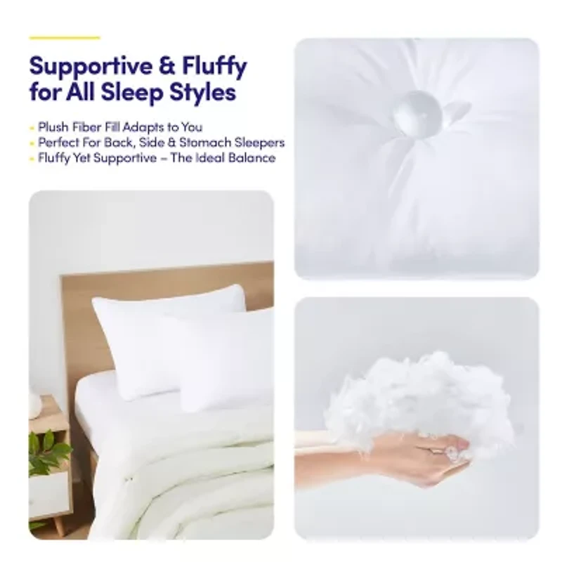 Bed Pillows for Sleeping, Down Alternative 2 Pack