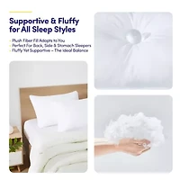 Bed Pillows for Sleeping, Down Alternative 2 Pack