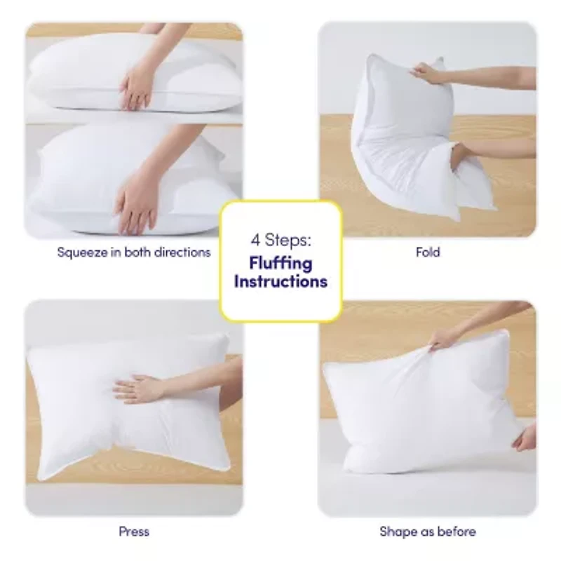 Bed Pillows for Sleeping, Down Alternative 2 Pack