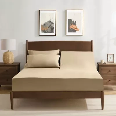 4 Piece Sheet Set, Ultra Soft 1800 Series Collection - FlexTop Split Head King