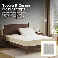 4 Piece Sheet Set, Ultra Soft 1800 Series Collection - FlexTop Split Head King