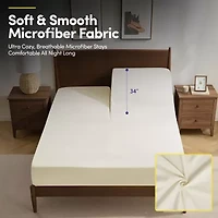 4 Piece Sheet Set, Ultra Soft 1800 Series Collection - FlexTop Split Head King