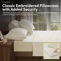 4 Piece Sheet Set, Ultra Soft 1800 Series Collection - FlexTop Split Head King