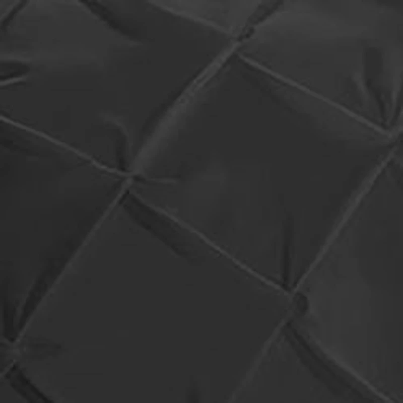 Luxury 3 Piece Pinch Pleat Pintuck Duvet Cover and Pillow Sham Set
