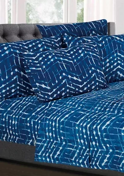 Monroe Zig Zag Pattern Geometric Sheet Set