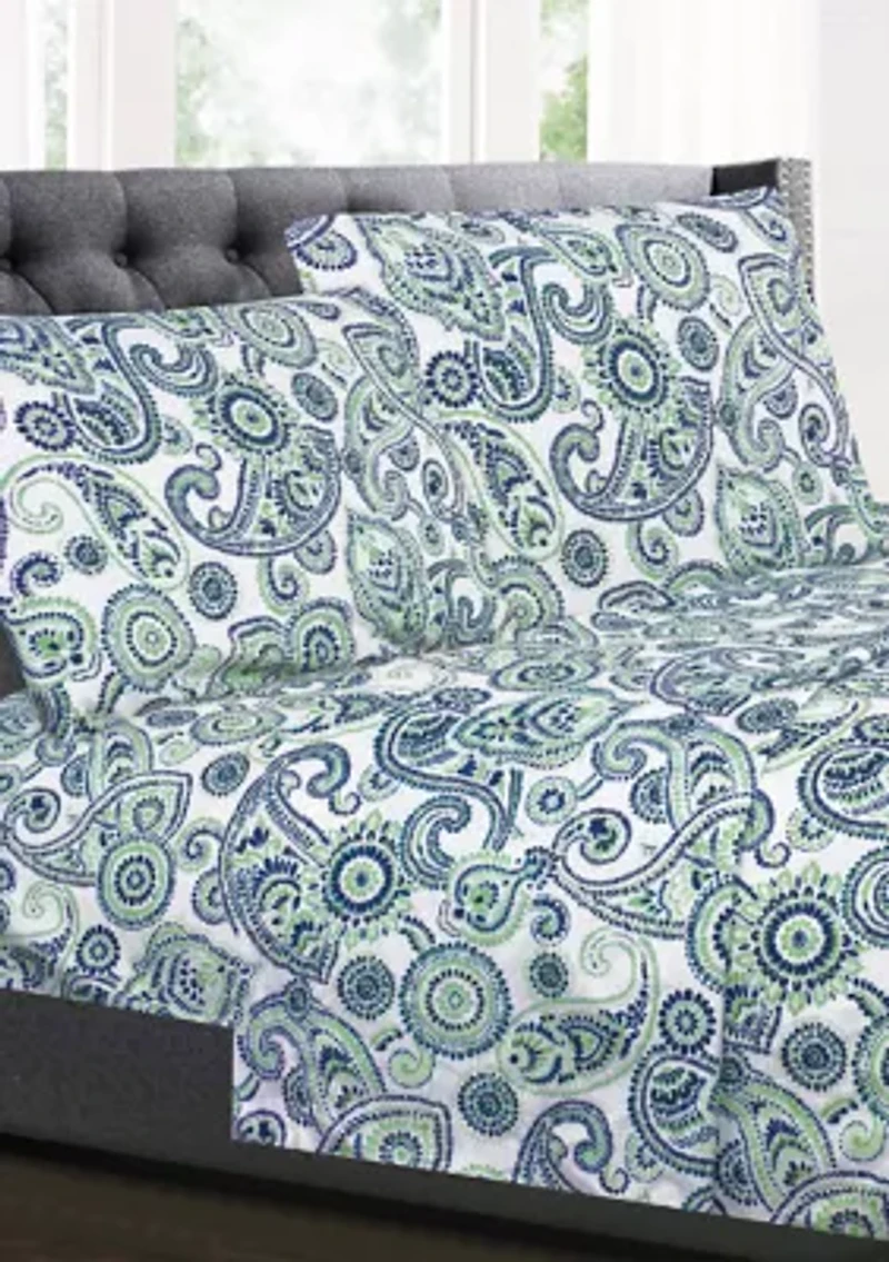 Modern Paisley Pattern 1500 Supreme Collection Sheet Set