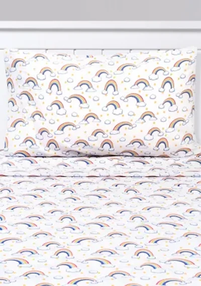 Rainbows, Clouds & Stars Kids Sheet Set