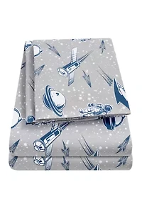 Space Ship Rocket Astronaut Kids Sheet Set